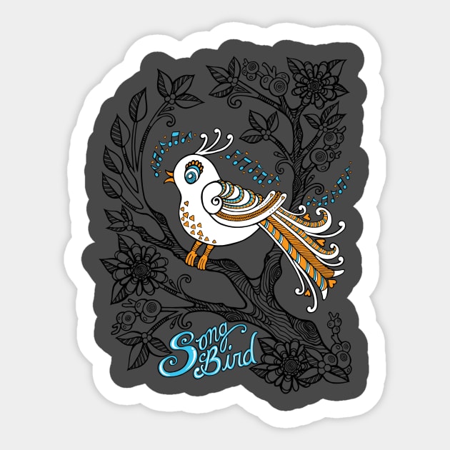 Song Bird Sticker by OfficeInk